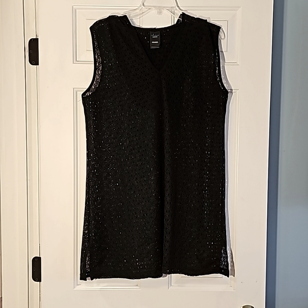 Catalina Black Bath Suit Coverup Size Large (12-14)